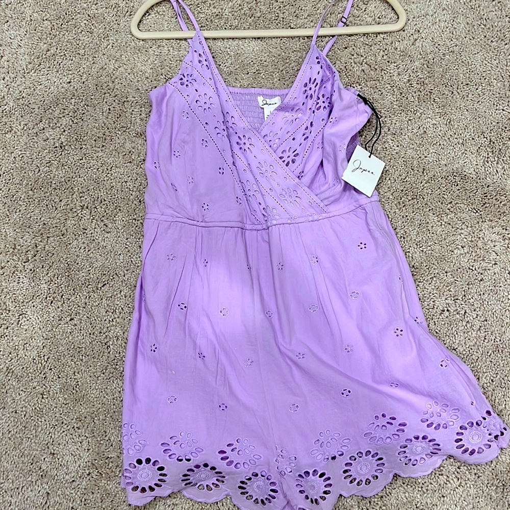 Eyelet romper
